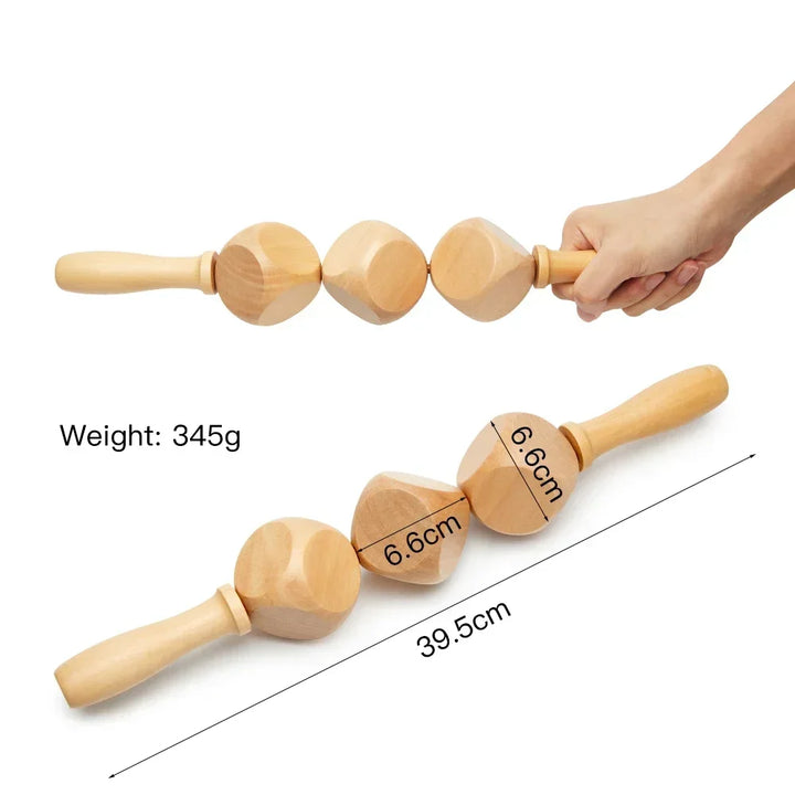 Wooden Massage Tools Wood Lymphatic Drainage Massager Anti Cellulite Body Shaping Tools for Beauty, Gua Sha, Sore Muscle Relief