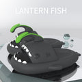 Cute Shark Slippers Women Men Summer Platform Shoes Night Glowing DIY Accessories Indoor Beach Slides Lovers Home Street Slipper