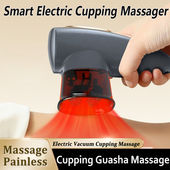 Intelligent Vacuum Cupping Massage Device Body Scraping Massager Heating Suction Cup Device Scraping Infrared Slimming Massage