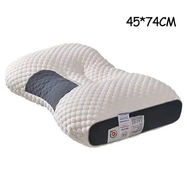 Neck Pillow Help Sleep And Protect The Pillow Neck Cervical Orthopedic Household Soybean Fiber SPA Massage Pillow For Sleeping